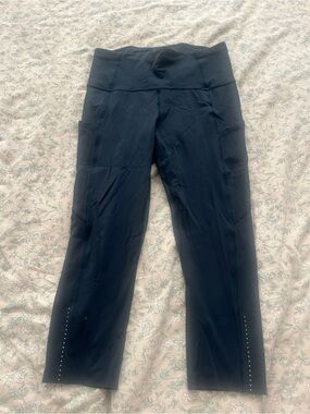 lululemon Navy High-Rise  Capri Leggings